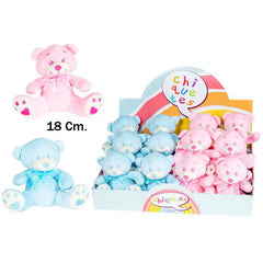 OSITO AZUL Y ROSA 18CM