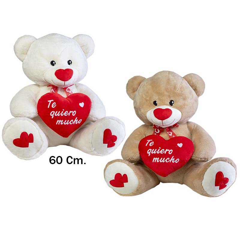 OSO CORAZÓN TE QUIERO MUCHO 60CM