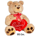 OSO MARRON CORAZÓN TE QUIERO 95CM