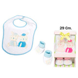 SET PEUCOS Y BABERO 2 SURTIDOS 29cm