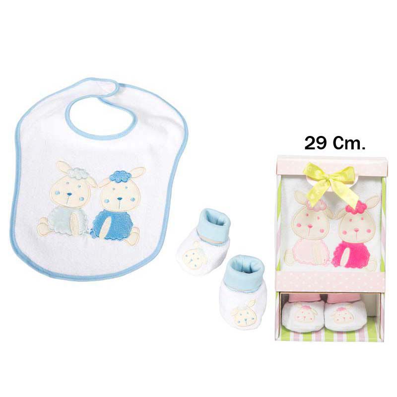 SET PEUCOS Y BABERO 2 SURTIDOS 29cm