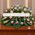 Centro funebre rosas rosadas