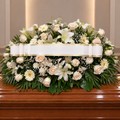 Centro funebre blanco