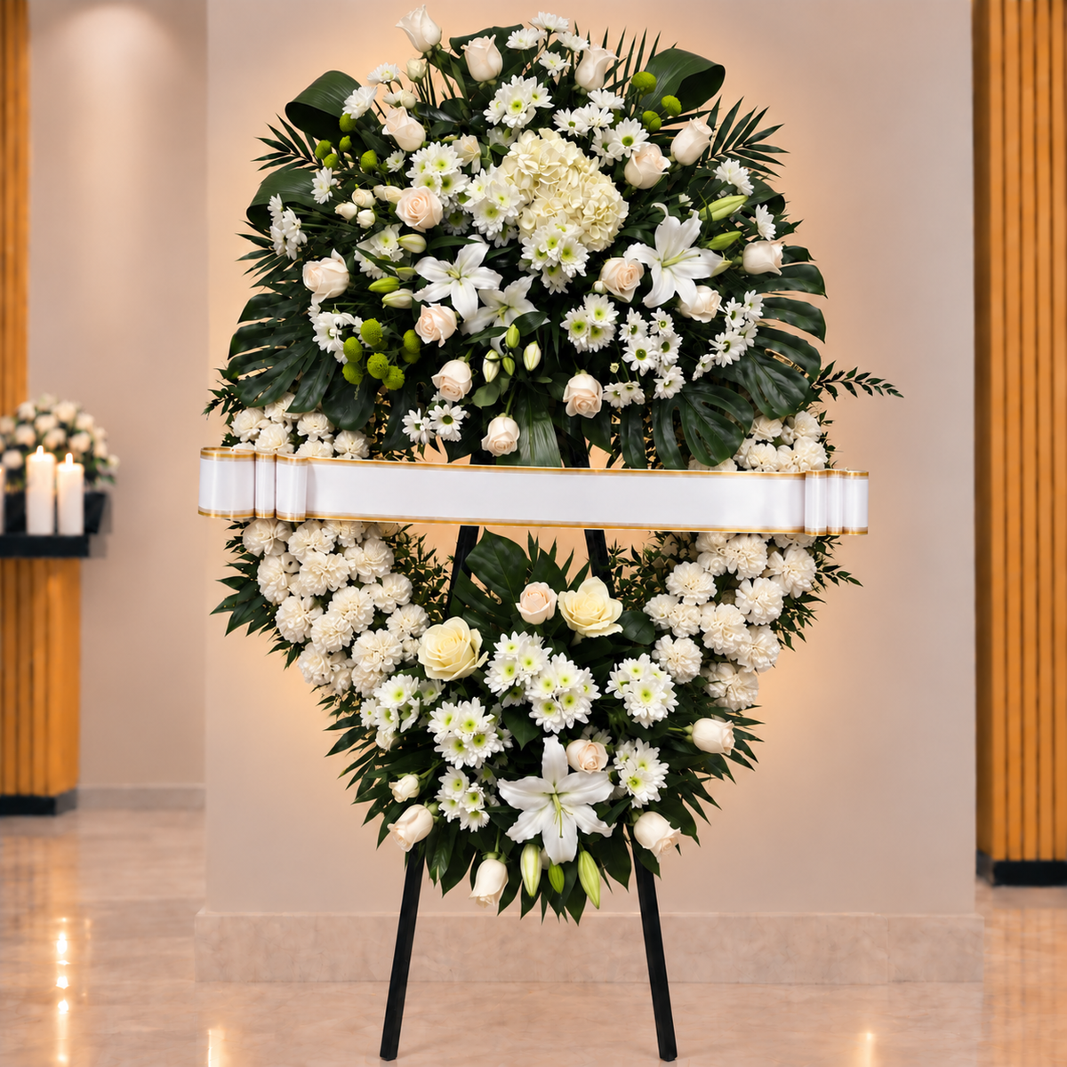 Corona funebre 2 cabezales Kyra