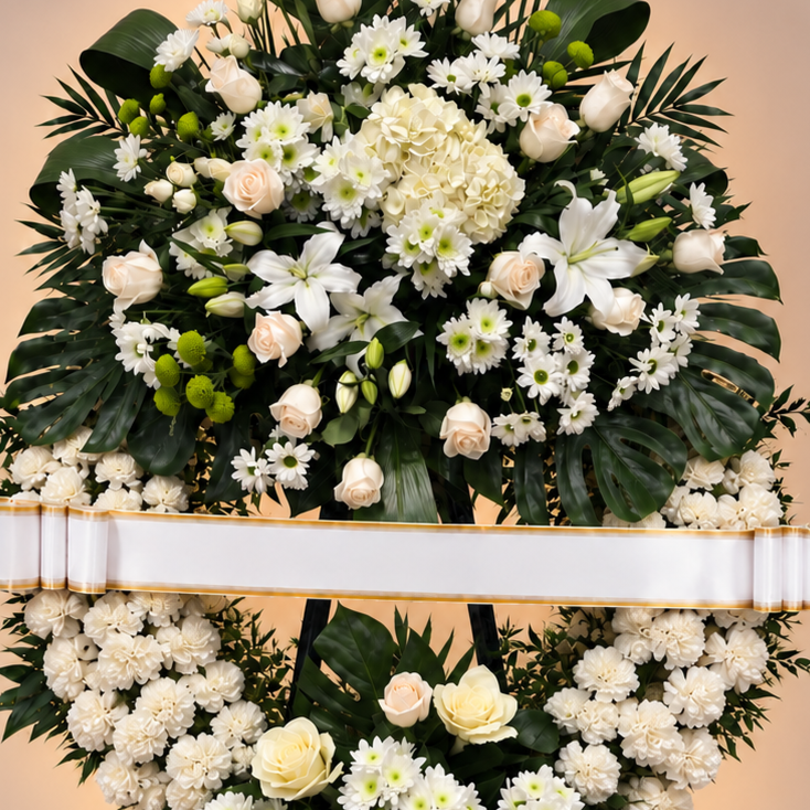Corona funebre 2 cabezales Kyra