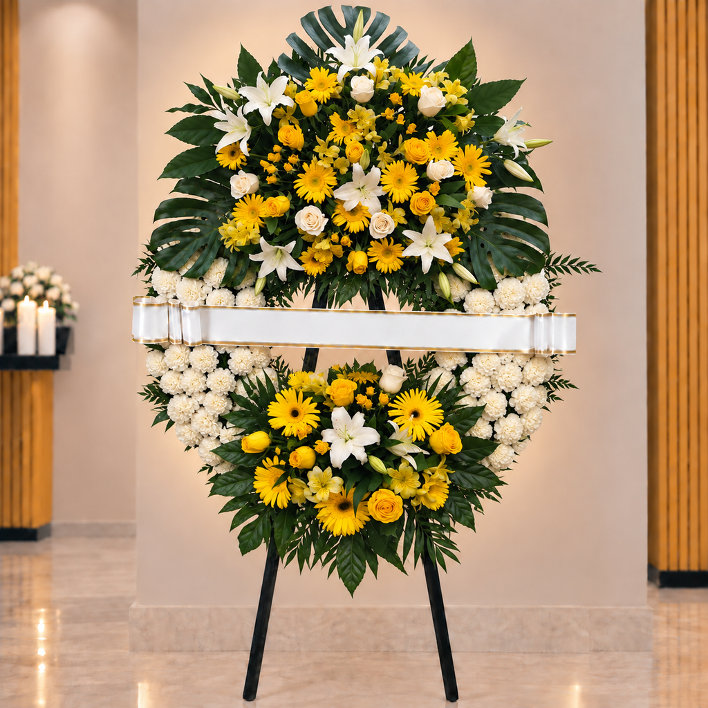 Corona funebre 2 cabezales Zaya