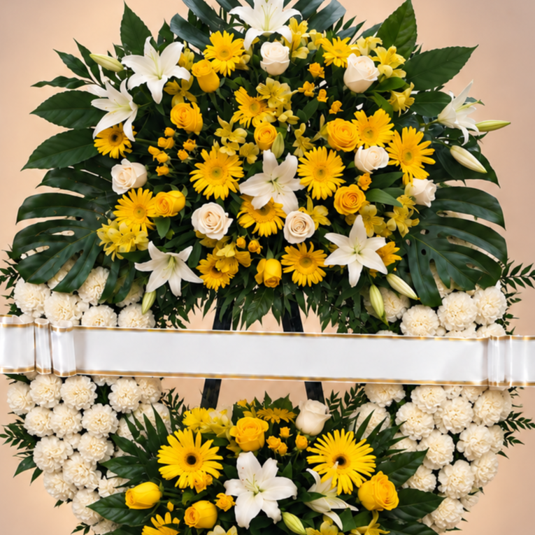 Corona funebre 2 cabezales Zaya