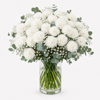 Ramo de claveles blancos