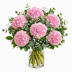 Ramo de hortensias rosadas
