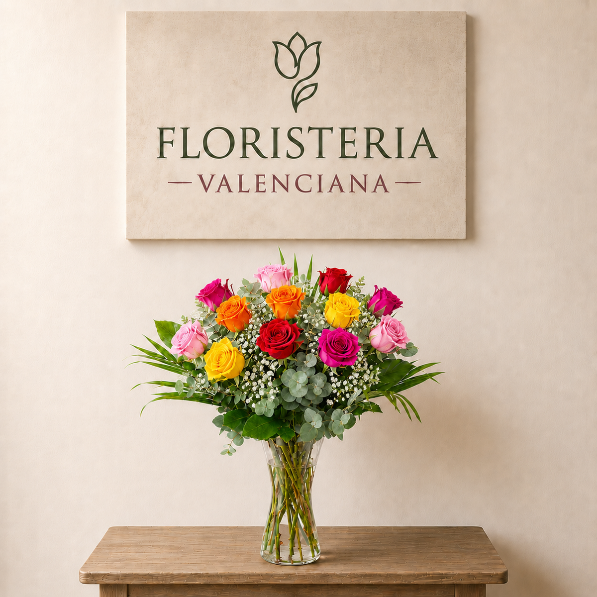 Rosas de tallo largo mixtas