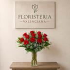 Rosas rojas de tallo largo